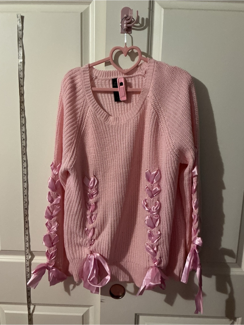 Secret Society Pink Bow Sweater